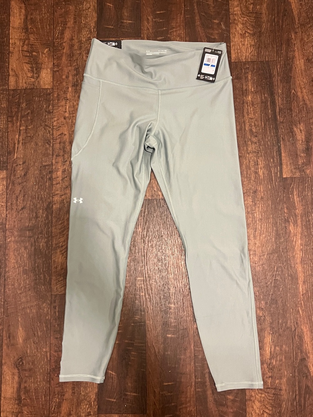 Under Armour AVY Sage Green High-Rise Tech Leggings